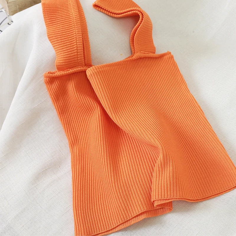 Stretchy Knitted Ribbed Tank