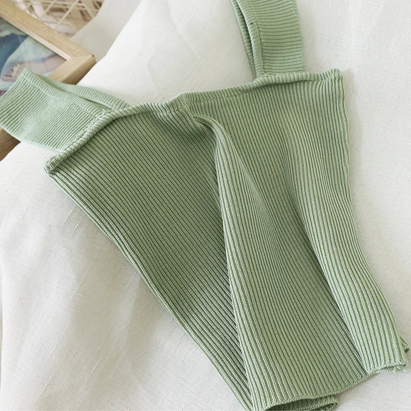 Stretchy Knitted Ribbed Tank